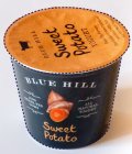 BLUE HILL 100% GRASS-FED COWS ALL NATURAL YOGURT SWEET POTATO BLUE HILL SWEET POTATO YOGURT KNOW THY FARMER GIVE THANKS FOR SWEET POTATOES YEAR-ROUND WITH THIS NOT-SO-SWEET TREAT