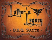 LUTHER'S LEGACY · BB.Q. SAUCE ·