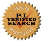 PRIVATE INVESTIGATOR P.I. VERIFIED SEARCH