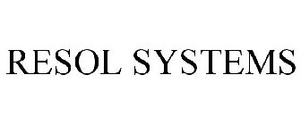 RESOL SYSTEMS