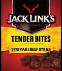 JACK LINK'S MEAT SNACKS TENDER BITES TERIYAKI BEEF STEAK