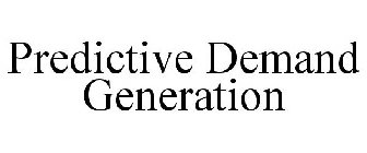 PREDICTIVE DEMAND GENERATION