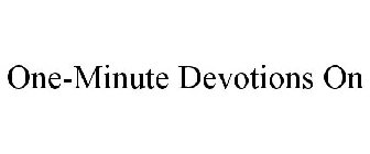 ONE-MINUTE DEVOTIONS ON