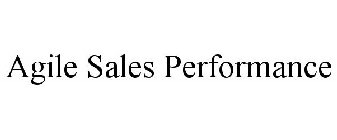 AGILE SALES PERFORMANCE