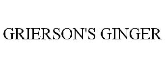 GRIERSON'S GINGER