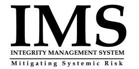 IMS INTEGRITY MANAGEMENT SYSTEM MITIGATING SYSTEMIC RISK