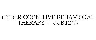 CYBER COGNITIVE BEHAVIORAL THERAPY - CCBT24/7