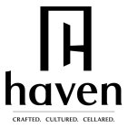 C, H, HAVEN, CRAFTED CULTURED CELLARED