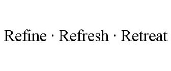 REFINE · REFRESH · RETREAT