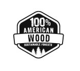 100% AMERICAN WOOD SUSTAINABLE FORESTS