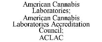 AMERICAN CANNABIS LABORATORIES; AMERICAN CANNABIS LABORATORIES ACCREDITATION COUNCIL; ACLAC