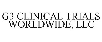 G3 CLINICAL TRIALS WORLDWIDE, LLC