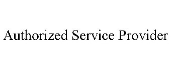 AUTHORIZED SERVICE PROVIDER