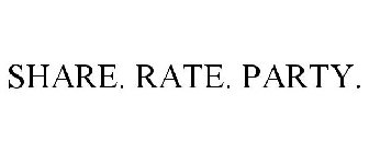 SHARE. RATE. PARTY.