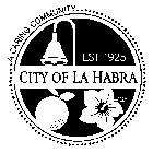 A CARING COMMUNITY CITY OF LA HABRA EST. 1925