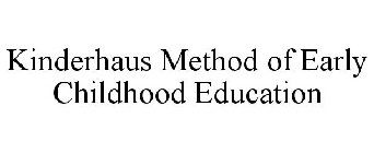 KINDERHAUS METHOD OF EARLY CHILDHOOD EDUCATION