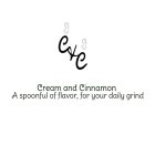 C & C CREAM AND CINNAMON A SPOONFUL OF FLAVOR, FOR YOUR DAILY GRIND