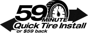 59 MINUTE QUICK TIRE INSTALL OR $59 BACK