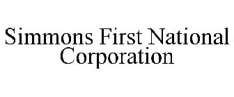 SIMMONS FIRST NATIONAL CORPORATION