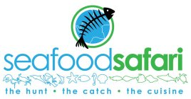 SEAFOOD SAFARI THE HUNT · THE CATCH · THE CUISINE