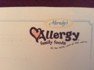MERABY'S ALLERGY FAMILY FOODS ALL THE TASTE, NONE OF THE WORRY