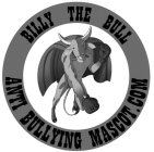 BILLY THE BULL ANTI BULLYING MASCOT.COM NO BULL