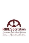 RIDESPORTATION RESPONSIVE INDIVIDUALS DRIVING ELDERS AND SCHOOL AGE CHILDREN