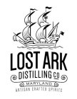 LOST ARK DISTILLING CO MARYLAND ARTISANCRAFTED SPIRITS