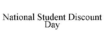 NATIONAL STUDENT DISCOUNT DAY