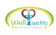 THE WORDS WELLTASTIC AND EASE INTO SUCCESS & HAPPINESS!
