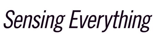 THE MARK CONSISTS OF THE WORDING "SENSING EVERYTHING" IN STYLIZED FONT