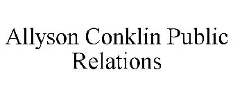 ALLYSON CONKLIN PUBLIC RELATIONS