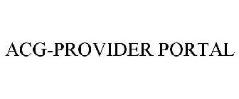 ACG-PROVIDER PORTAL