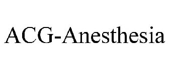 ACG-ANESTHESIA