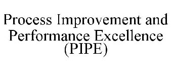 PROCESS IMPROVEMENT AND PERFORMANCE EXCELLENCE (PIPE)