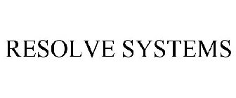 RESOLVE SYSTEMS