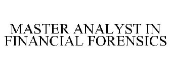 MASTER ANALYST IN FINANCIAL FORENSICS