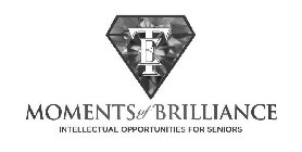 TE MOMENTS OF BRILLIANCE INTELLECTUAL OPPORTUNITIES FOR SENIORS