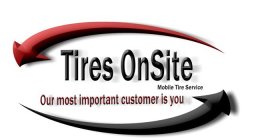 TIRES ON SITE MOBILE TIRE SERVICE OUR MOST IMPORTANT CUSTOMER IS YOU