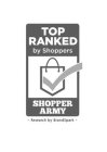 TOP RANKED BY SHOPPERS SHOPPER ARMY RESEARCH BY BRANDSPARK