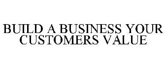 BUILD A BUSINESS YOUR CUSTOMERS VALUE