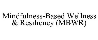 MINDFULNESS-BASED WELLNESS & RESILIENCY (MBWR)