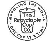 THE RECYCLABLE CUP CO · IMPROVING THE WORLD ONE CUP AT A TIME ·