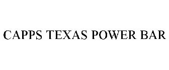 CAPPS TEXAS POWER BAR