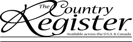 THE COUNTRY REGISTER AVAILABLE ACROSS THE U.S.A. & CANADA