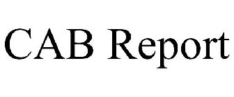 CAB REPORT