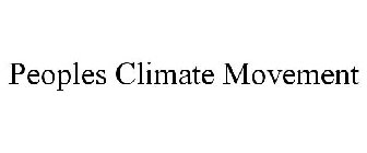 PEOPLES CLIMATE MOVEMENT