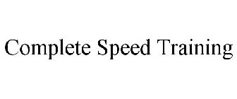 COMPLETE SPEED TRAINING