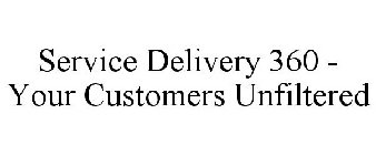 SERVICE DELIVERY 360 - YOUR CUSTOMERS UNFILTERED