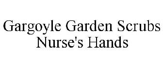 GARGOYLE GARDEN SCRUBS NURSE'S HANDS